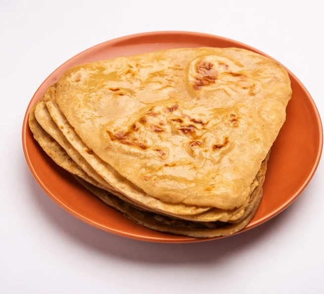 Triangle parantha at Pind Di Roti, Punjabi food in Toronto